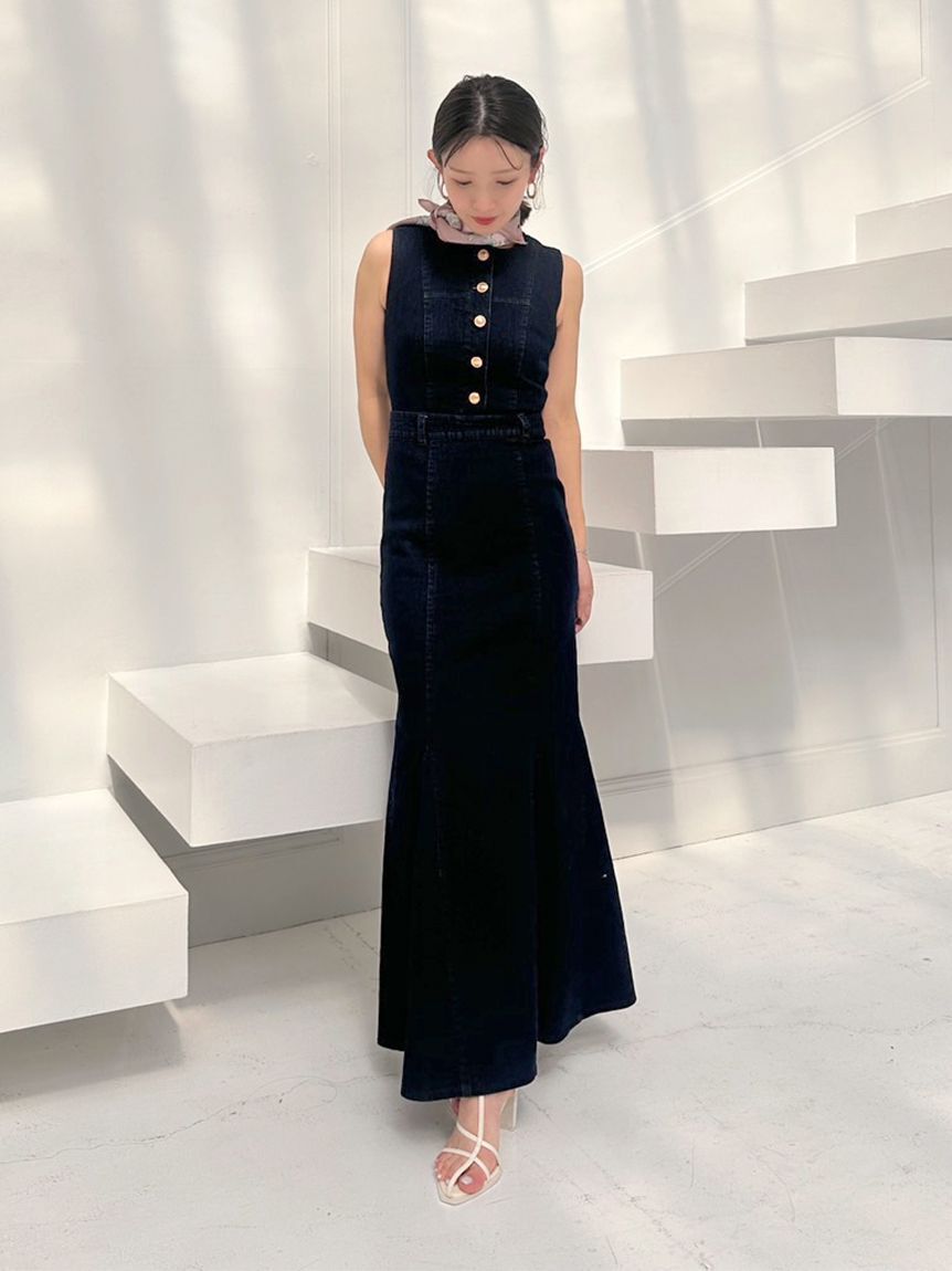 SNIDEL「デニムマーメイドワンピース」|ワンピース|