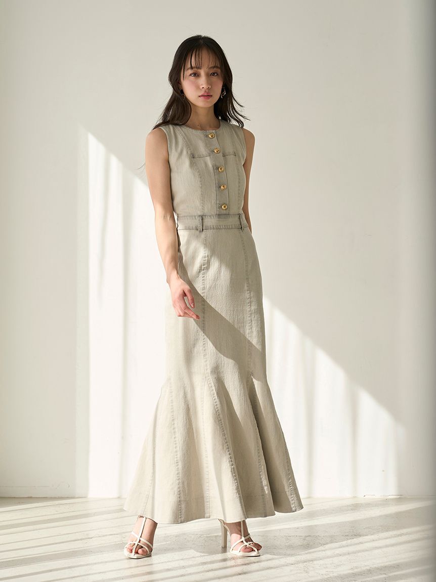 SNIDEL「デニムマーメイドワンピース」|ワンピース|