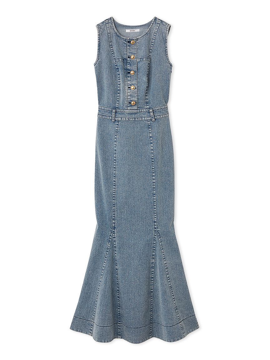 SNIDEL「デニムマーメイドワンピース」|ワンピース|