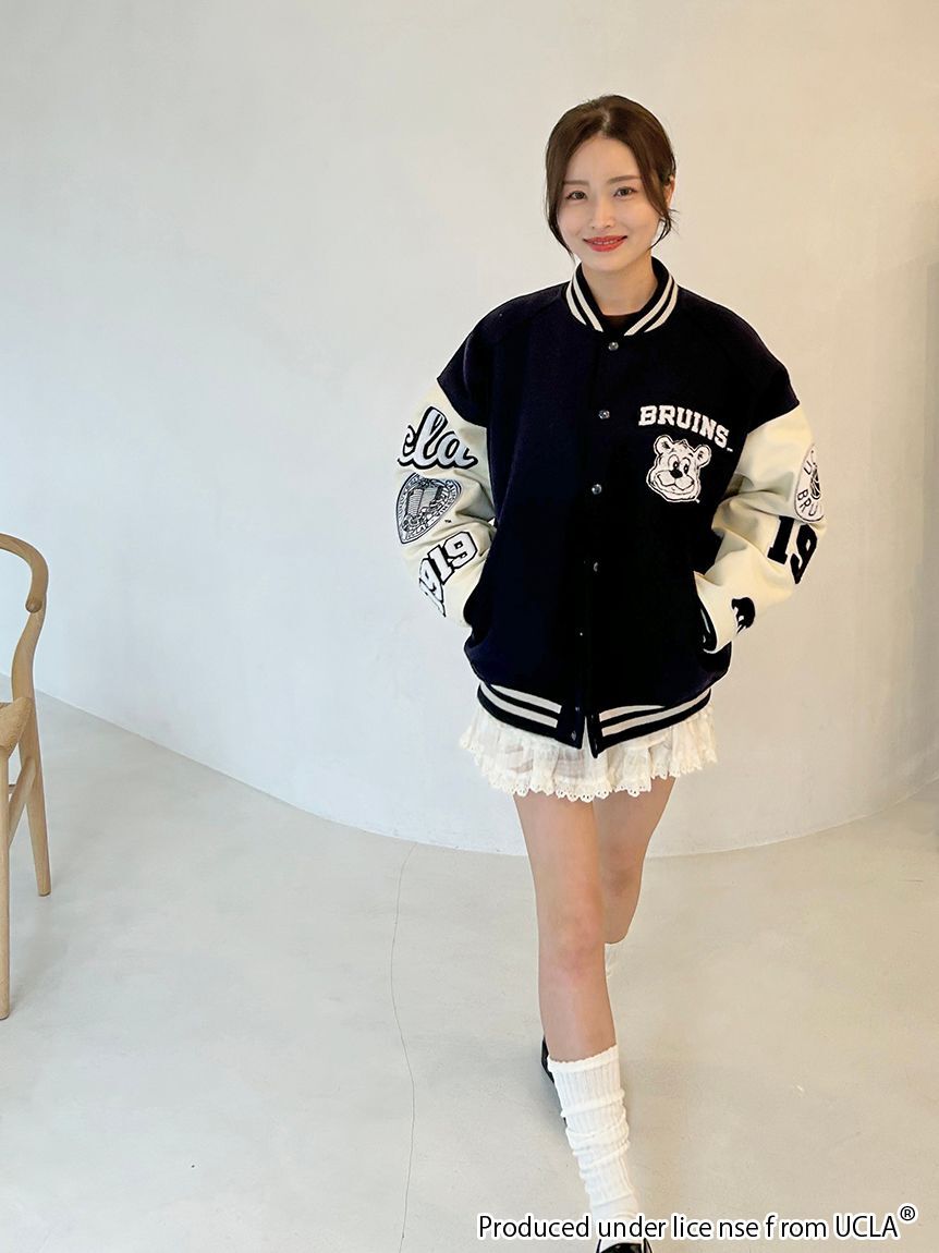 SNIDEL「【UCLA/NUTMEG】スタジャン」|ブルゾン・スタジャン|