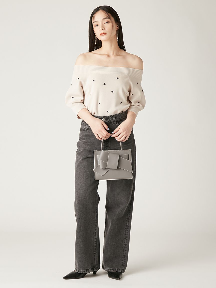 FRAY I.D「【ルエル】リボンミドルバッグ」|ハンドバッグ|