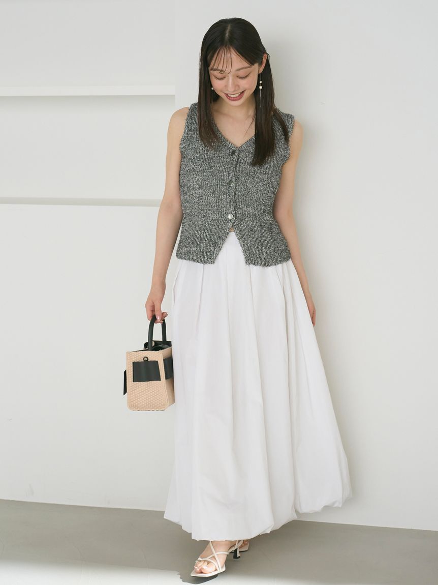 FRAY I.D「セミフレアニットジレカーディガン」|ニット・セーター|