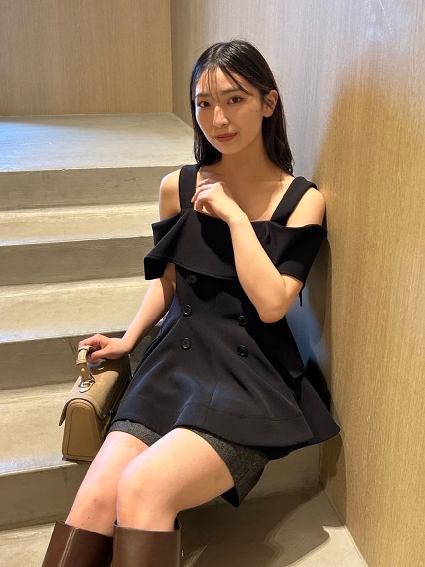 FRAY I.D「オフショルペプラムトップス」|Tシャツ・カットソー|