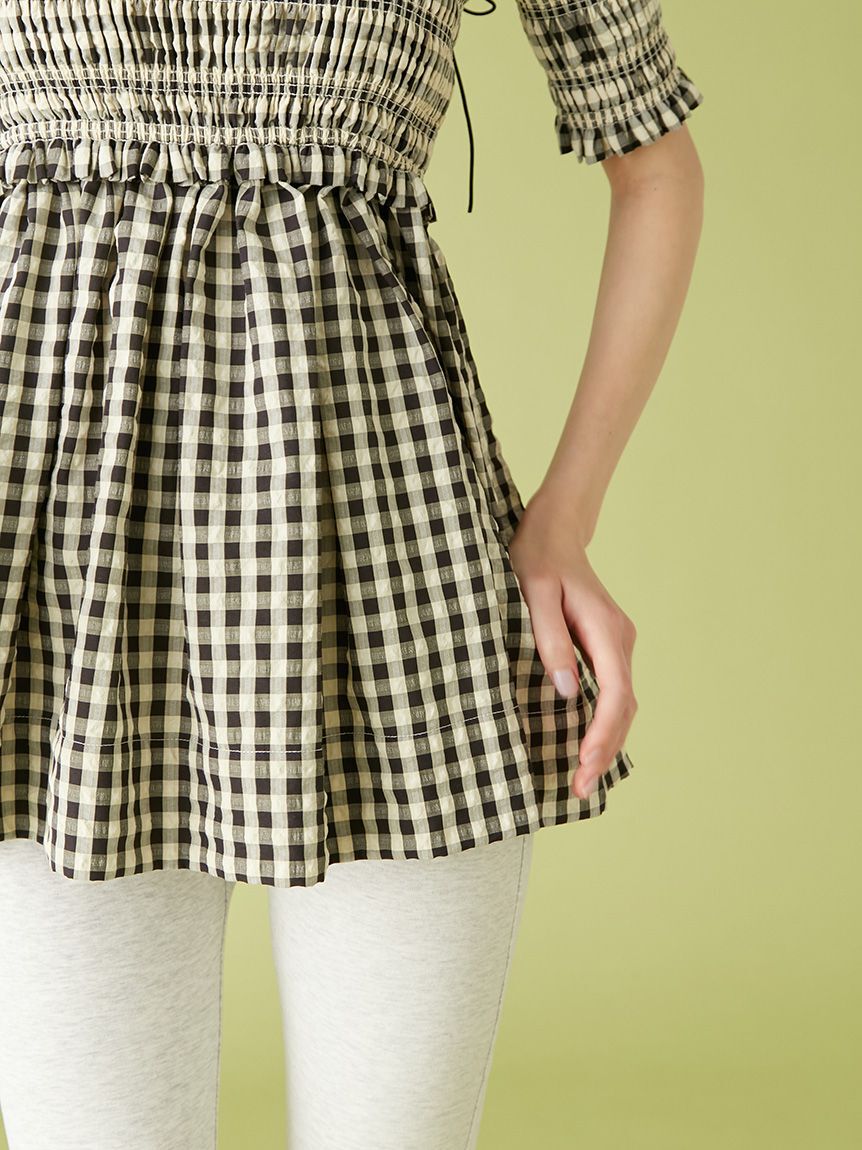 LILY BROWN「3wayシャーリングペプラムトップス」|Tシャツ・カットソー|