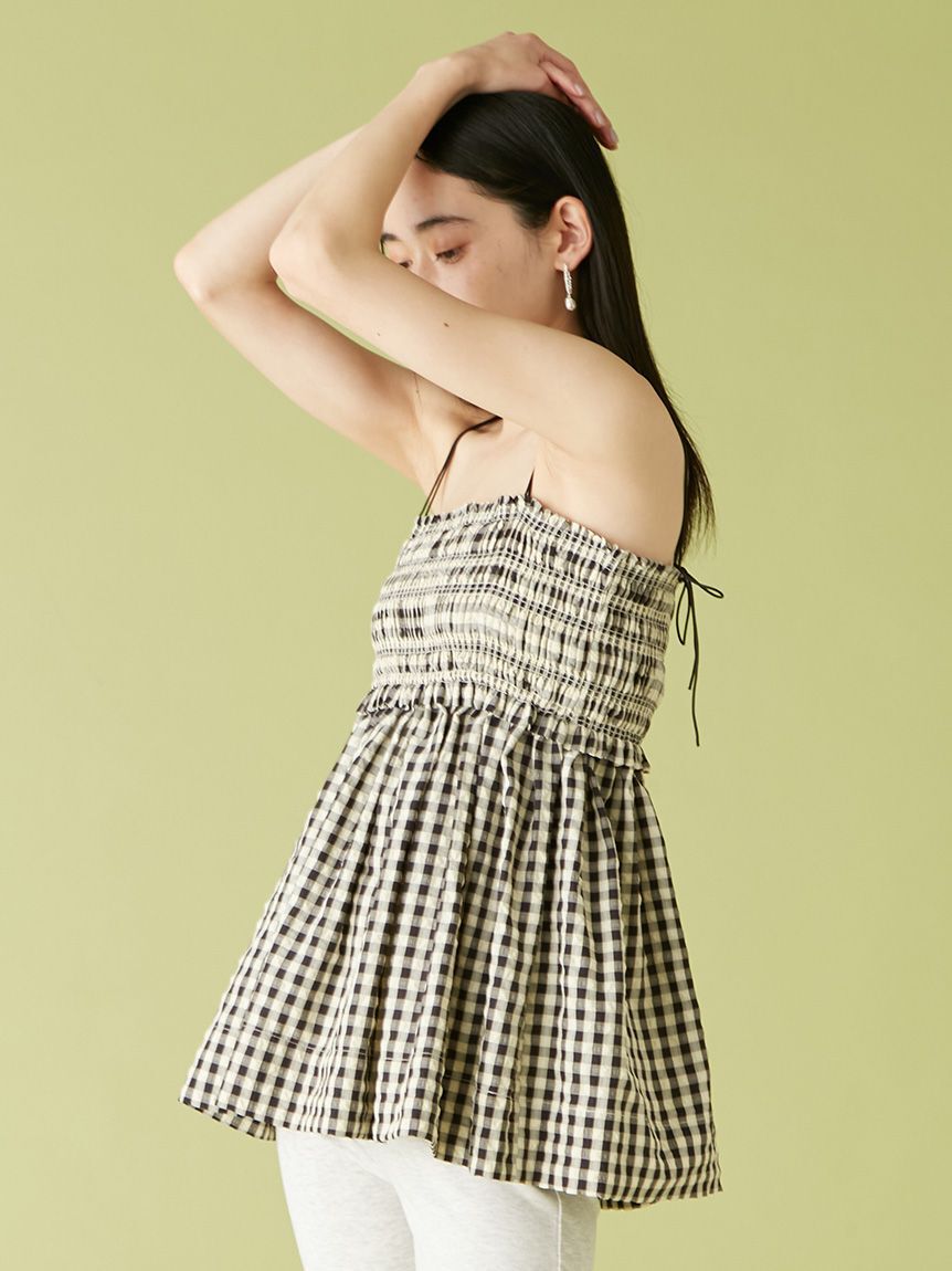 LILY BROWN「3wayシャーリングペプラムトップス」|Tシャツ・カットソー|