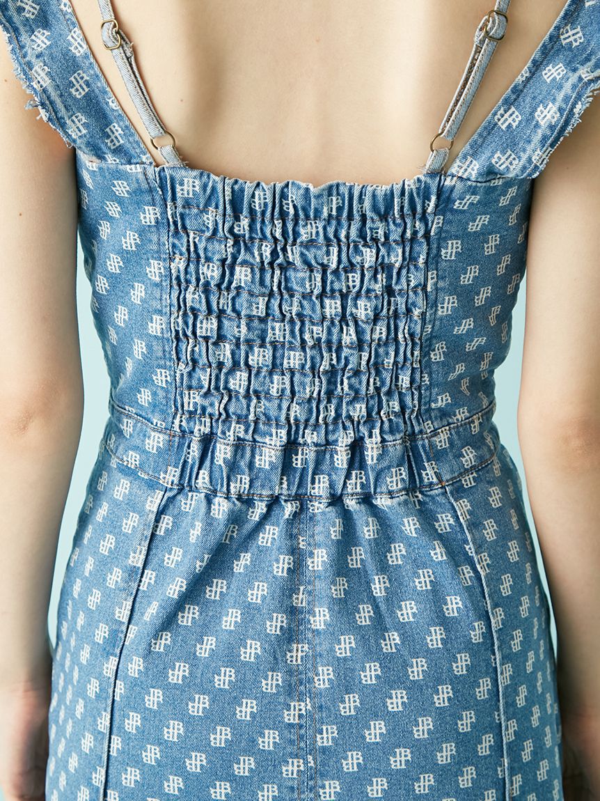 LILY BROWN「コルセットディテールデニムワンピース」|ワンピース|