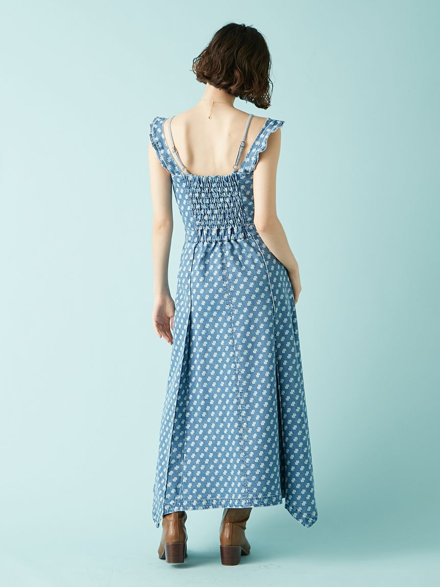 LILY BROWN「コルセットディテールデニムワンピース」|ワンピース|