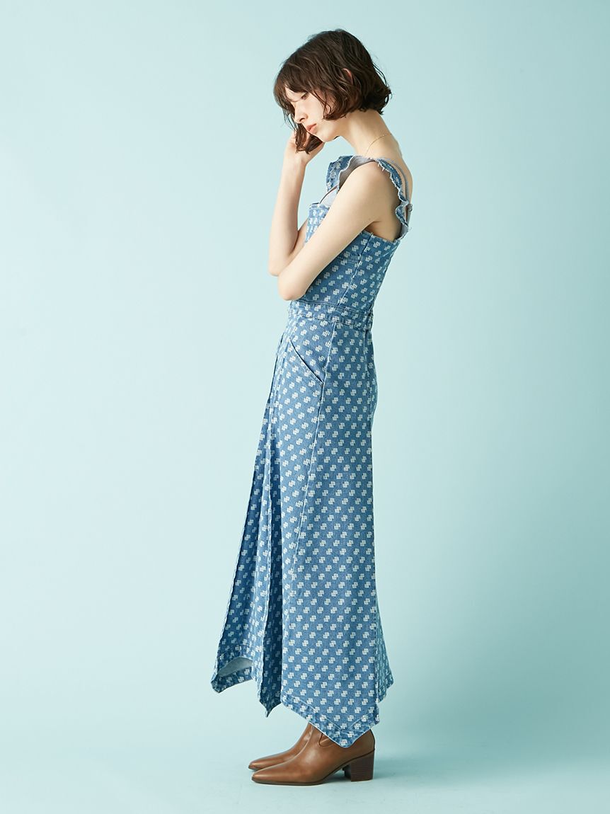 LILY BROWN「コルセットディテールデニムワンピース」|ワンピース|