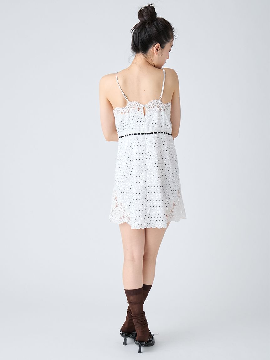 LILY BROWN「ヴィンテージスリップサテンミニワンピース」|ワンピース|