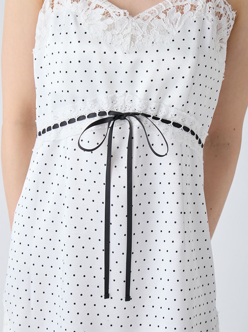 LILY BROWN「ヴィンテージスリップサテンミニワンピース」|ワンピース|