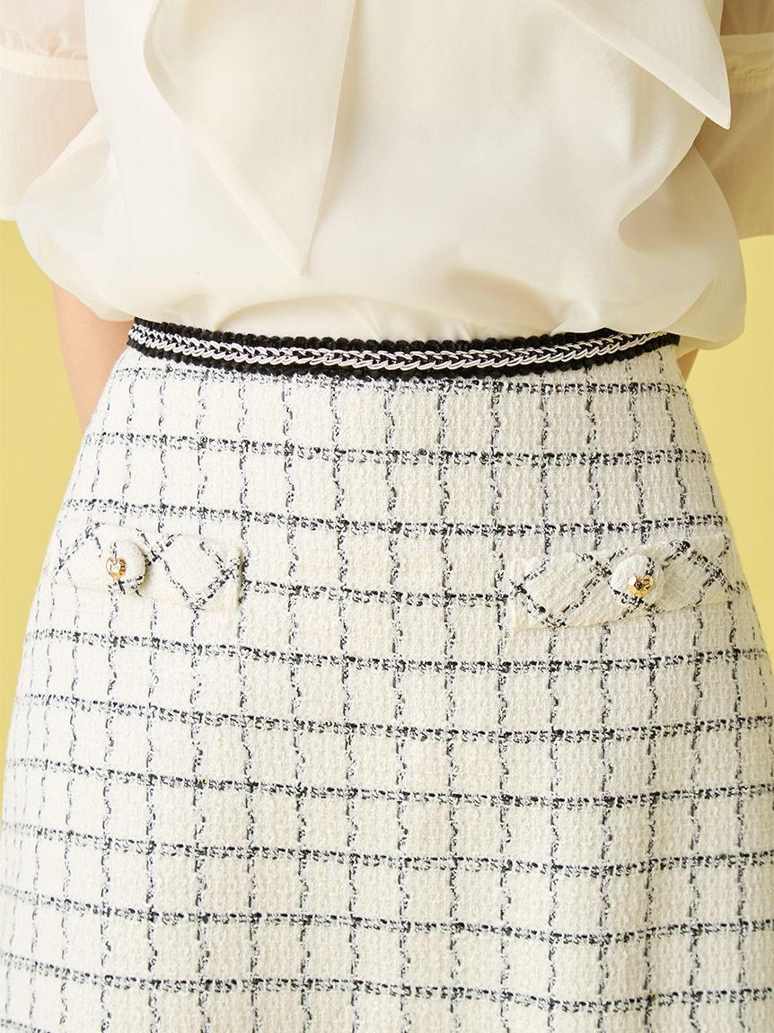 LILY BROWN「ツイードミニスカート」|スカート|