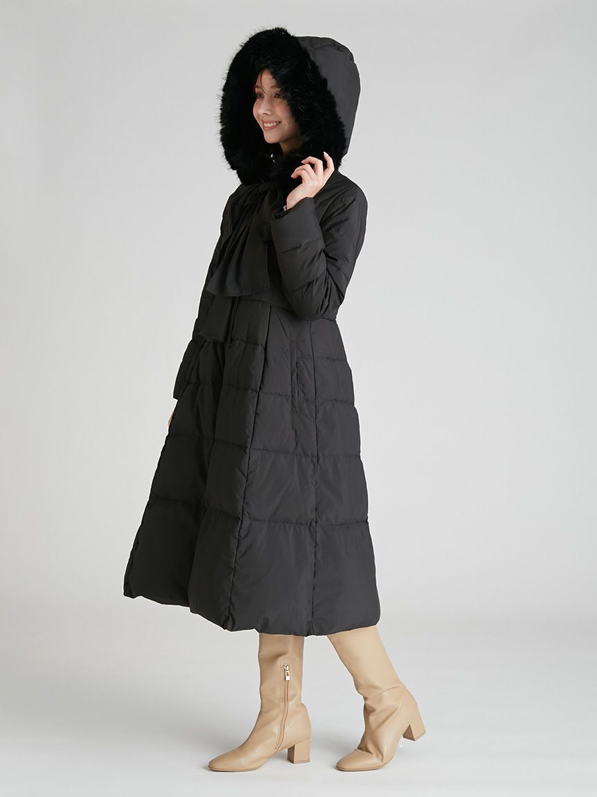 CELFORD「【撥水】フードリボンロングダウンコート」|ダウン|