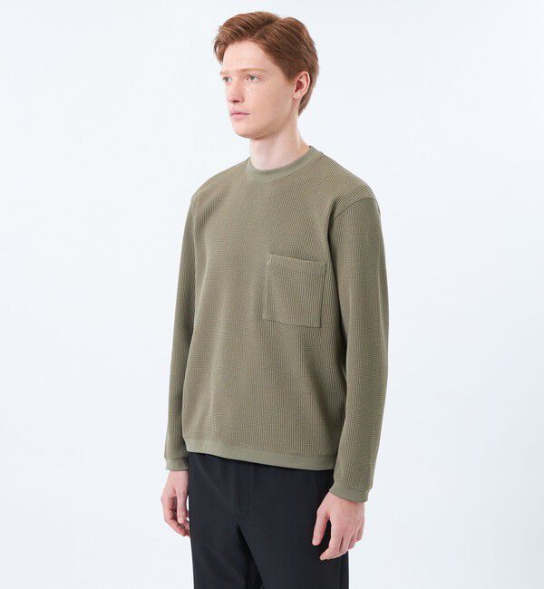 MACKINTOSH PHILOSOPHY「ブリテック クルーネックロンT テクノワッフル」|Tシャツ・カットソー|