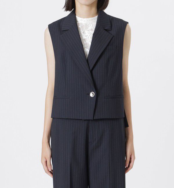  「ポプリンショートジレ」|ブルゾン・スタジャン|