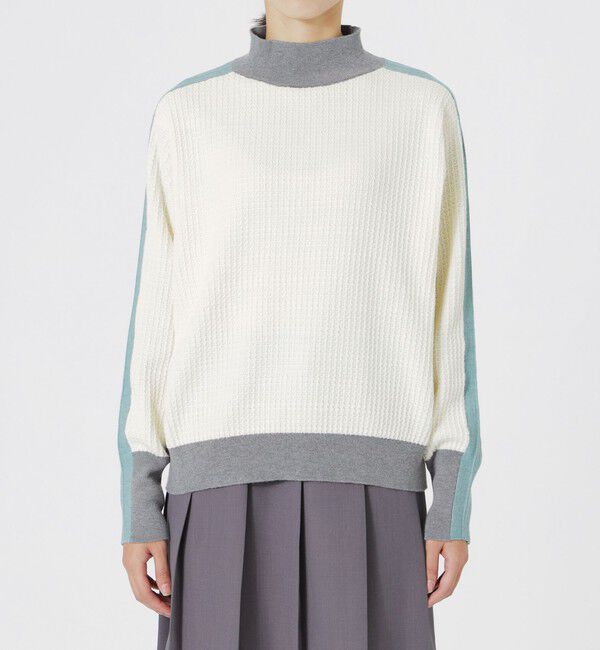 「2フェイスブロッキングニット」|ニット・セーター|