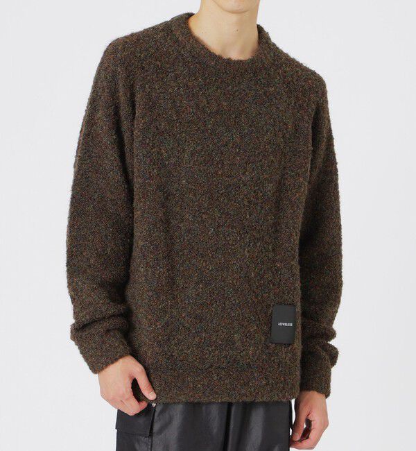  「【UNISEX】ブークレカラーニットプルオーバー」|ニット・セーター|