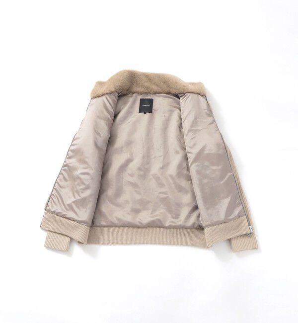  「【UNISEX】ファーコンビドライバーズニット」|ニット・セーター|