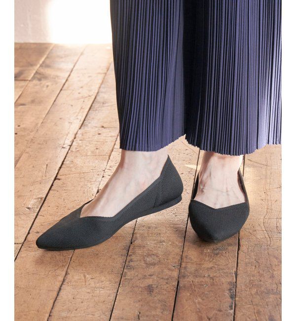 ikka「アラエルニットペタンコパンプス」|その他|