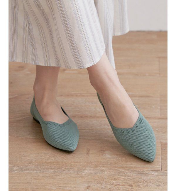 ikka「アラエルニットペタンコパンプス」|その他|