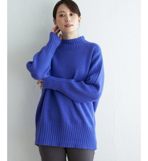 ikka「ハイネックバックスリットプルオーバー」|プルオーバー|