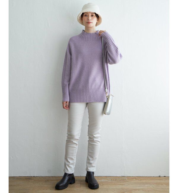 ikka「ハイネックバックスリットプルオーバー」|プルオーバー|