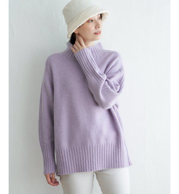 ikka「ハイネックバックスリットプルオーバー」|プルオーバー|