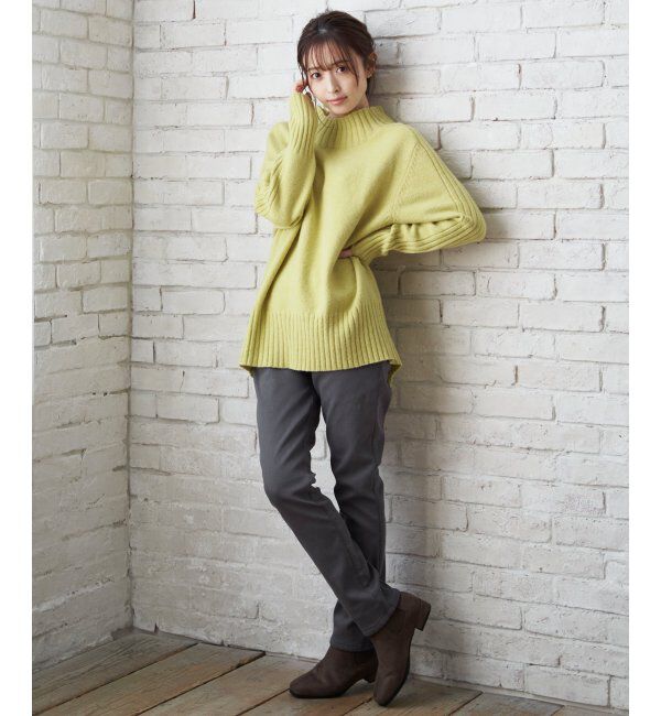 ikka「ハイネックバックスリットプルオーバー」|プルオーバー|