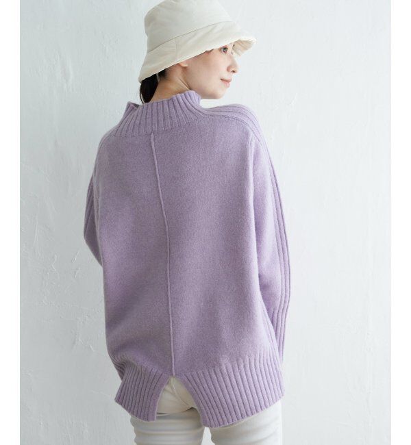 ikka「ハイネックバックスリットプルオーバー」|プルオーバー|