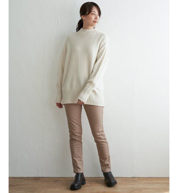 ikka「ハイネックバックスリットプルオーバー」|プルオーバー|