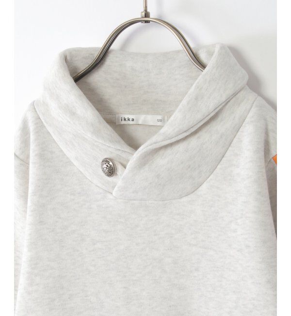 ikka kids「裏起毛袖ラインショールトレーナー（120~160cm）」|Tシャツ・カットソー|