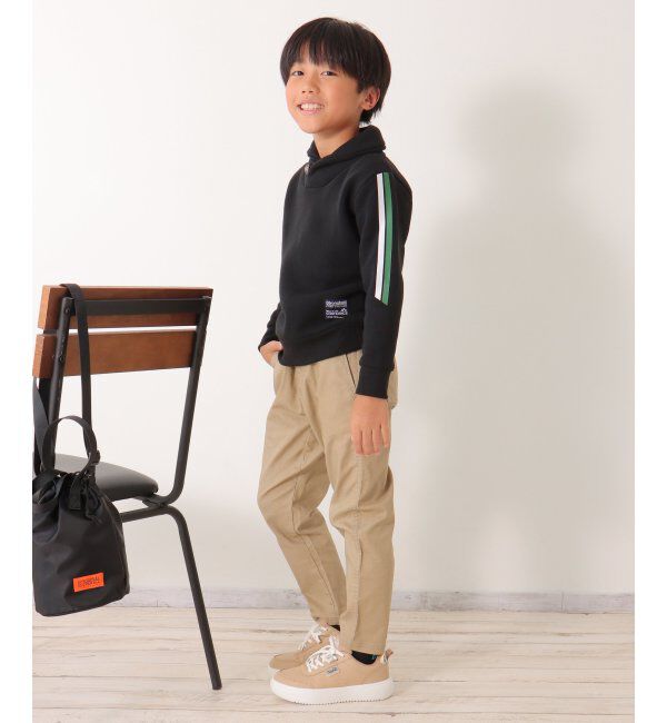 ikka kids「裏起毛袖ラインショールトレーナー（120~160cm）」|Tシャツ・カットソー|