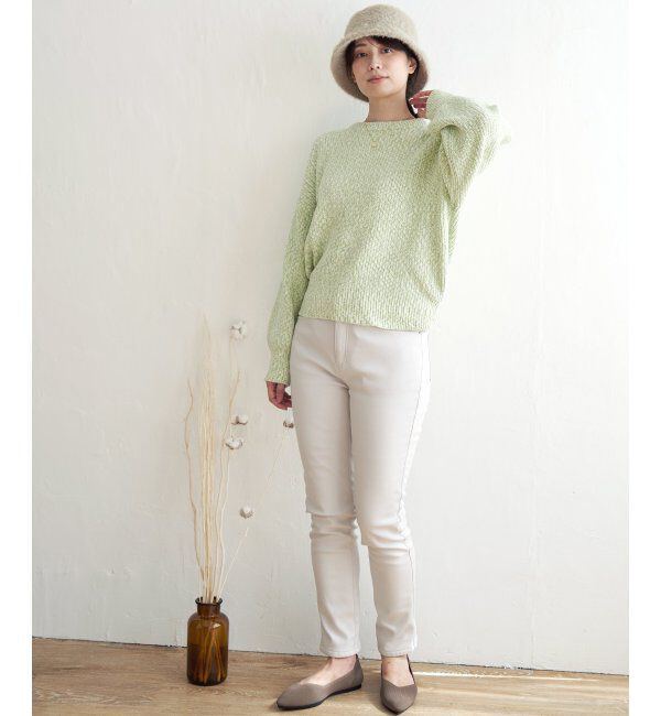 ikka「太畦モールニット」|プルオーバー|