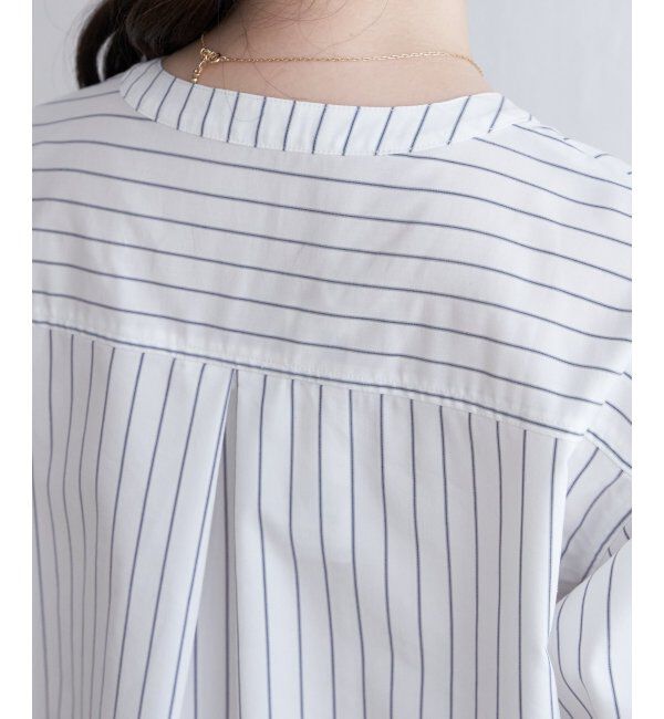 ikka「バンドカラースキッパーチュニック」|シャツ・ブラウス|