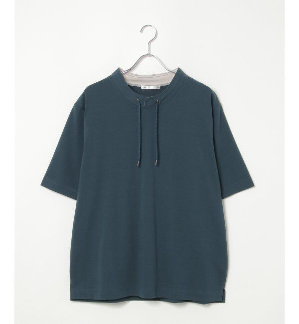 ikka「冷感ルーイカラー5分袖」|Tシャツ・カットソー|