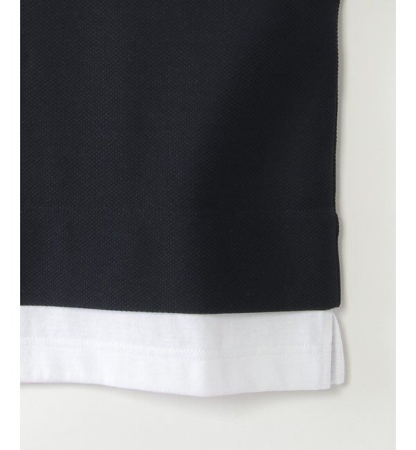 ikka kids「【親子おそろい】ドライ鹿の子5分袖レイヤードTシャツ（120~160cm）」|Tシャツ・カットソー|