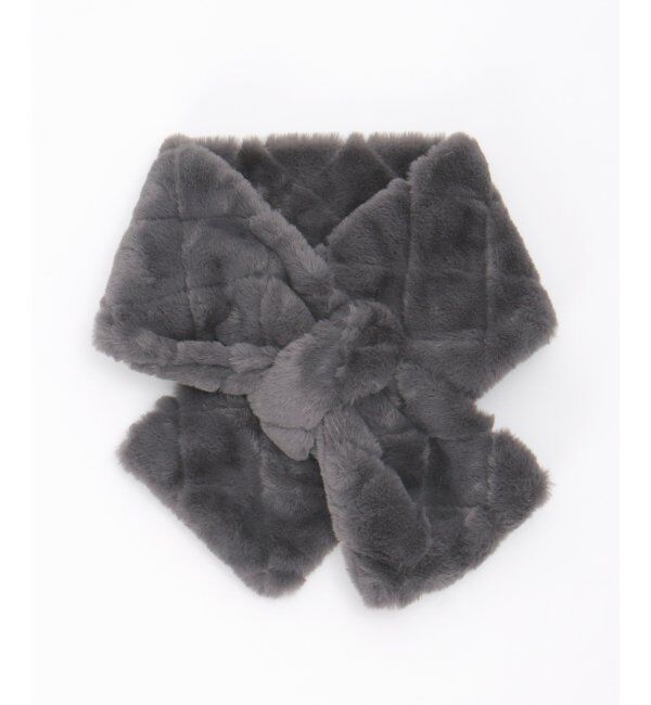 ikka「エコファーキルト差し込みマフラー」|マフラー|