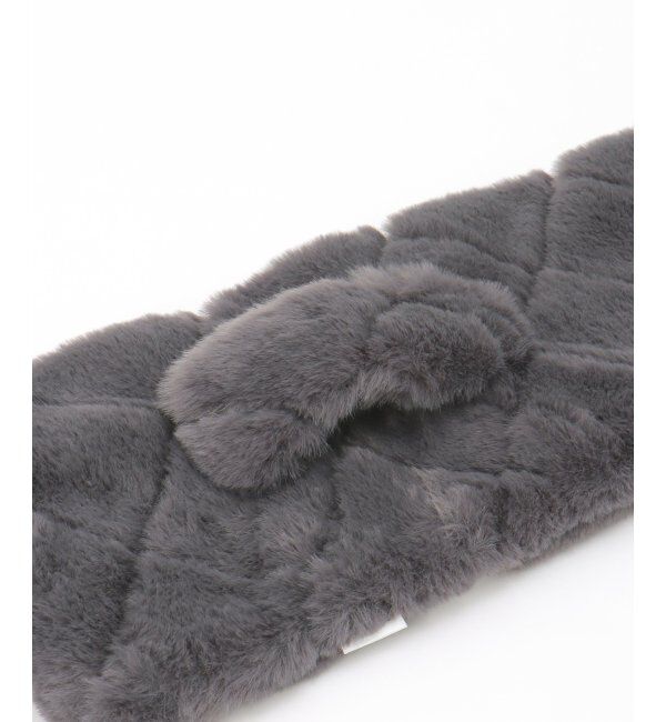 ikka「エコファーキルト差し込みマフラー」|マフラー|