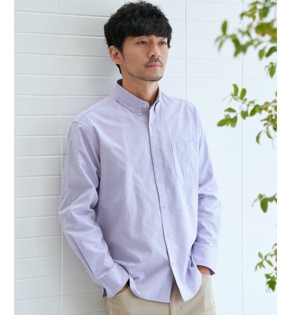 ikka「【吸水速乾】イージーケアオックスボタンダウンシャツ」|シャツ・ブラウス|