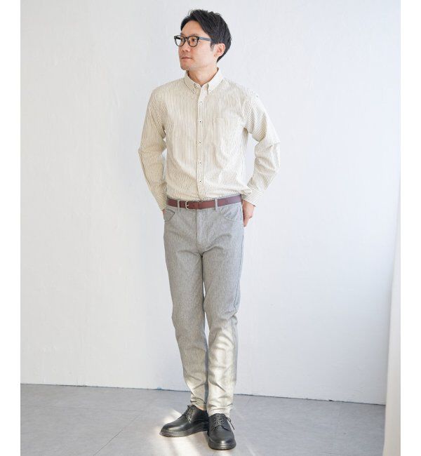 ikka「【吸水速乾】イージーケアオックスボタンダウンシャツ」|シャツ・ブラウス|