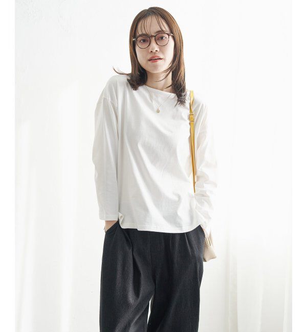 ikka「コットンUSAロンT」|Tシャツ・カットソー|