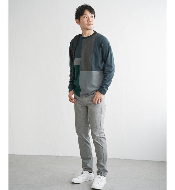 ikka「ブロックスポンチグラデロンＴ」|Tシャツ・カットソー|