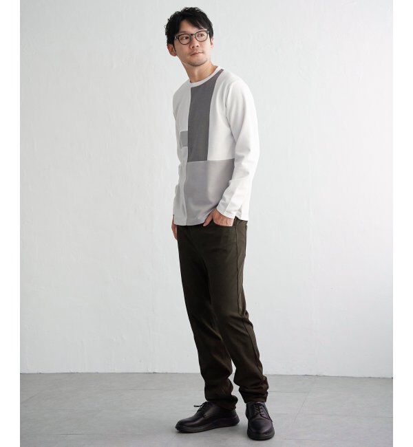 ikka「ブロックスポンチグラデロンＴ」|Tシャツ・カットソー|