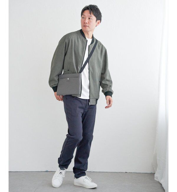 ikka「【雑誌MonoMax4月号掲載】イージーケアリネンライクブルゾン」|ブルゾン・スタジャン|