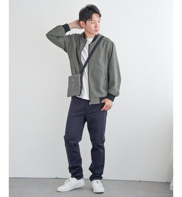 ikka「【雑誌MonoMax4月号掲載】イージーケアリネンライクブルゾン」|ブルゾン・スタジャン|