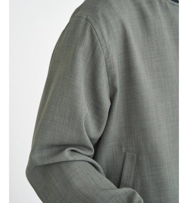 ikka「【雑誌MonoMax4月号掲載】イージーケアリネンライクブルゾン」|ブルゾン・スタジャン|