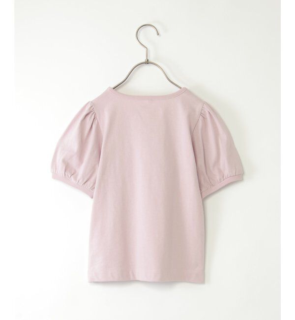 ikka kids「【親子おそろい】ボリュームパフ袖プリントTシャツ（120~160cm）」|Tシャツ・カットソー|