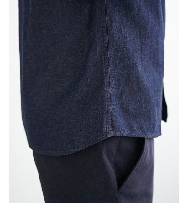 ikka「【雑誌MonoMax5月号掲載】【吸水速乾】7分袖イージーケアリネン無地シャツ」|シャツ・ブラウス|