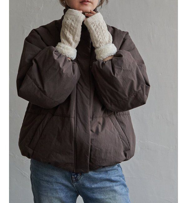 Lbc with Life「無地カフスファーニット」|手袋|