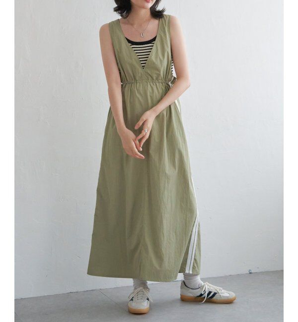 VENCE share style「ナイロンサイドラインジャンスカ」|スカート|