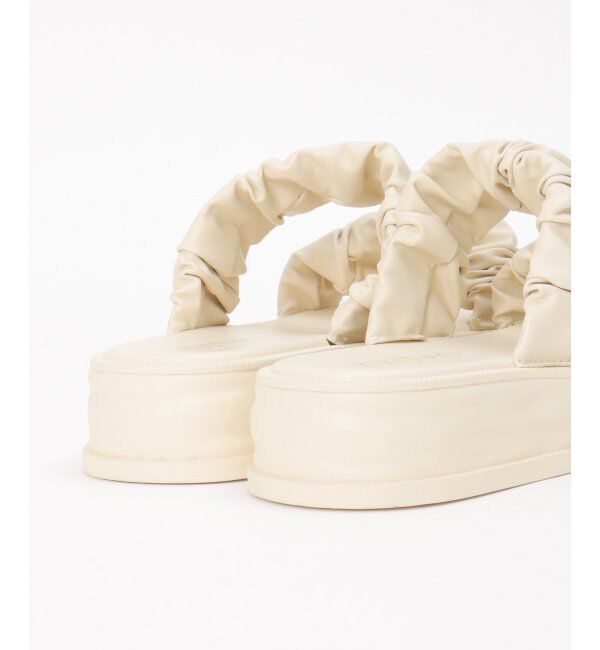 VENCE share style「ギャザーバンドサンダル」|その他|